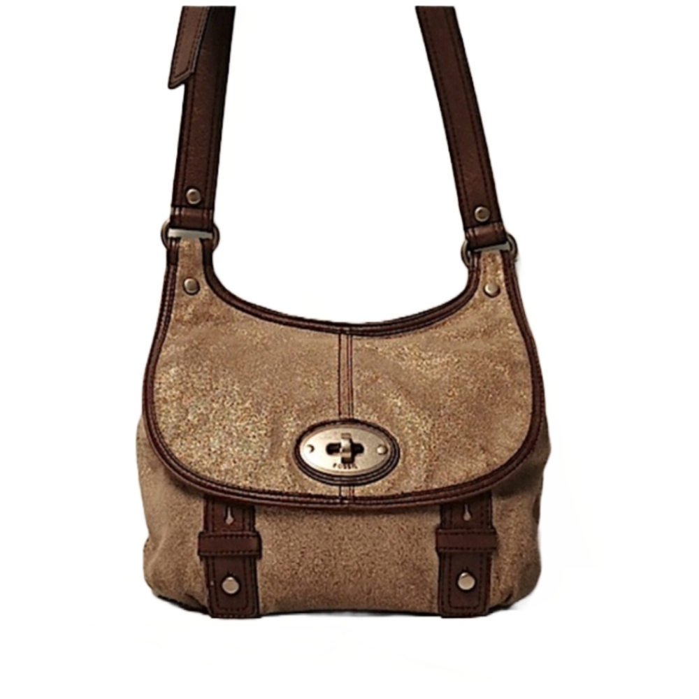 FOSSIL "MADDOX" LEATHER CROSSBODY  PURSE